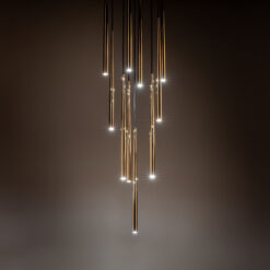 PIANO BLACK GOLD LAMPA WISZACA 10