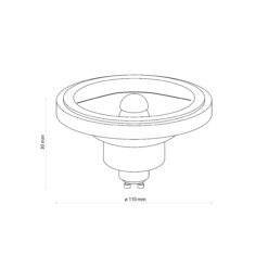 ŻARÓWKA LED AR 111 230 V 12 W 4000K