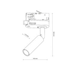TRACER TRÓJOBWODOWY BLACK G_9