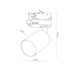 TRACER TRÓJOBWODOWY WHITE 1 PŁ GU_10