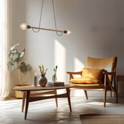 HELIX WOOD ORZECH LAMPA WISZACA 2