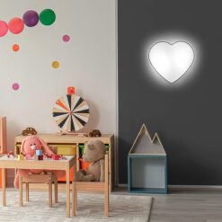 HEART WHITE LAMPA SUFITOWA 2